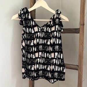 Banana Republic Tie Shoulder Top